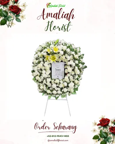 Krans Bunga Duka Cita di Sindangbarang